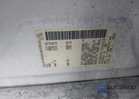 2021 Nissan Maxima Sr Xtronic Cvt из США, поврежденный, VIN 1N4AA6EV9MC504422